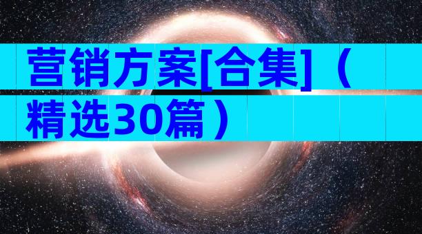 营销方案[合集]（精选30篇）